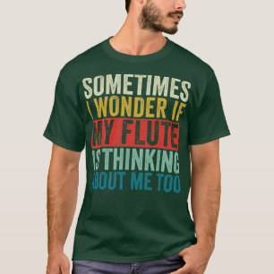 T-shirt Amusant Flute Retro Flutist Design