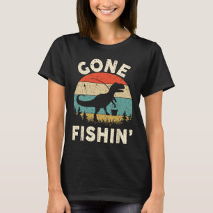 T-shirt Amusant Gone Chemise de pêche Hommes Femmes Jeunes