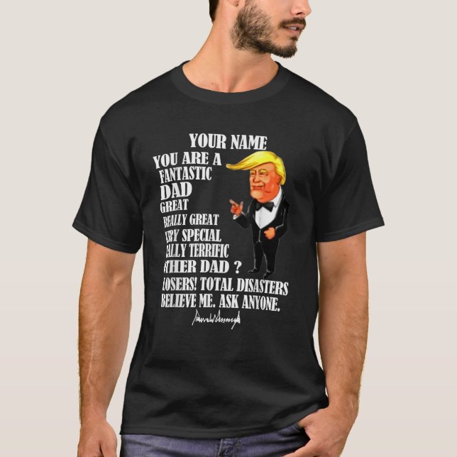 T-shirt Amusant Grand Papa Donald Trump Père Fête Cadeau T (Devant)