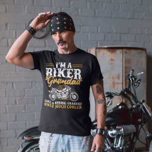 T-shirt Amusant Grand-Père De Vélo Dit Moto Grand-Père Cad