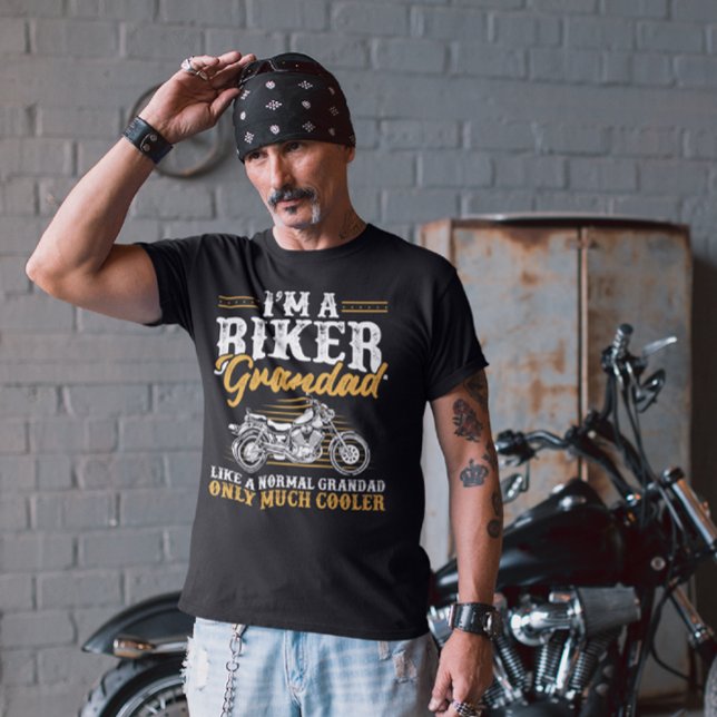 T-shirt Amusant Grand-Père De Vélo Dit Moto Grand-Père Cad (Créateur téléchargé)