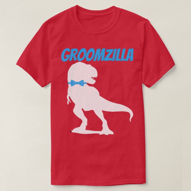 T-shirt Amusant Groomzilla Design (Design devant)