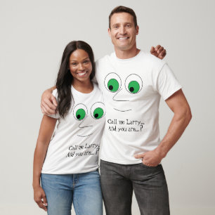 T-shirt Amusant gros nez de l'homme Cartoon visage ligne d