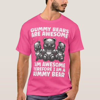 T-shirt Amusant Gummy Oear Art Pour Enfants Fille Femmes C