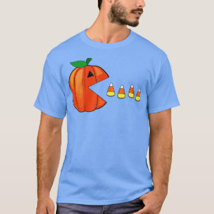 T-shirt Amusant Halloween Citrouille Manger Candy Corn