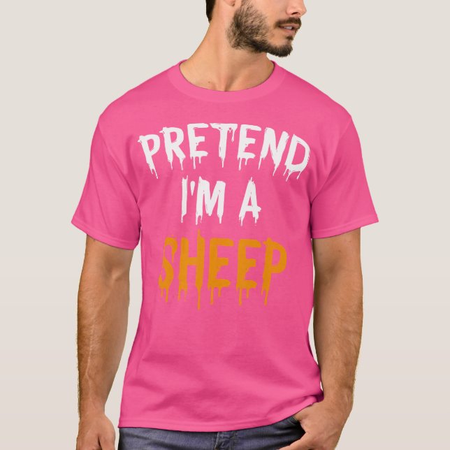 T-shirt Amusant Halloween Lazy Faire comme si je suis un m (Devant)