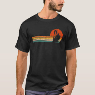 T-shirt Amusant Harpe Joueur Harpist Orchestra Retro Vinta
