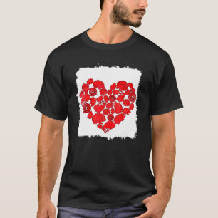 T-shirt Amusant Hérisson Hérisson Valentine Tee Heart Hedg