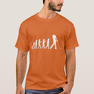 T-shirt Amusant Homme Golf Golfing Caveman Evolution