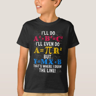 T-shirt Amusant Humour enseignant mathématiques algèbre pl
