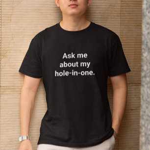 T-shirt Amusant Humour Golfeur Posez-Moi Des Questions Sur