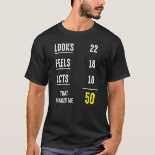 T-shirt Amusant Humour Hilarious 50e Anniversaire tenue po