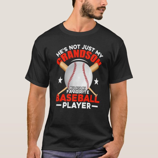 T-shirt Amusant Il n'est pas seulement mon petit-fils Il e (Devant)
