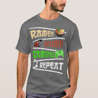 T-shirt Amusant Japonais Manga Anime Jeu Anime Ramen Jeu