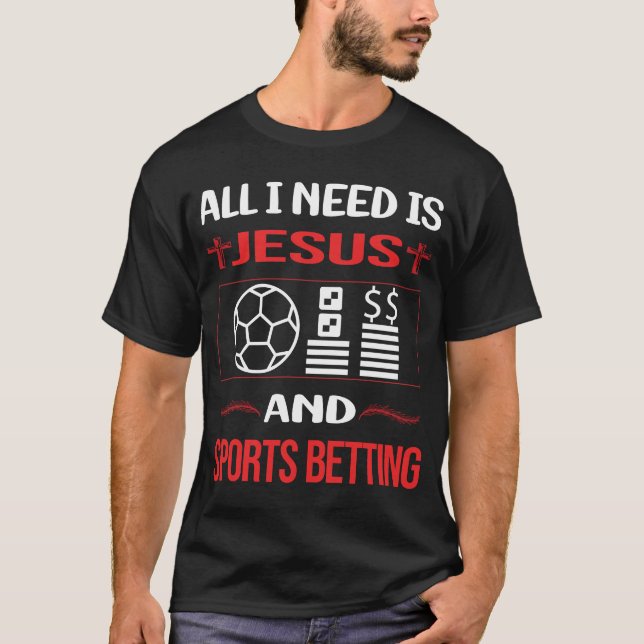 T-shirt Amusant Jésus Sports pari (Devant)