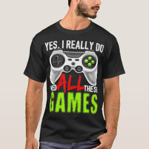 T-shirt Amusant Jeu Vidéo Jeu Contrôleur Partie Gif