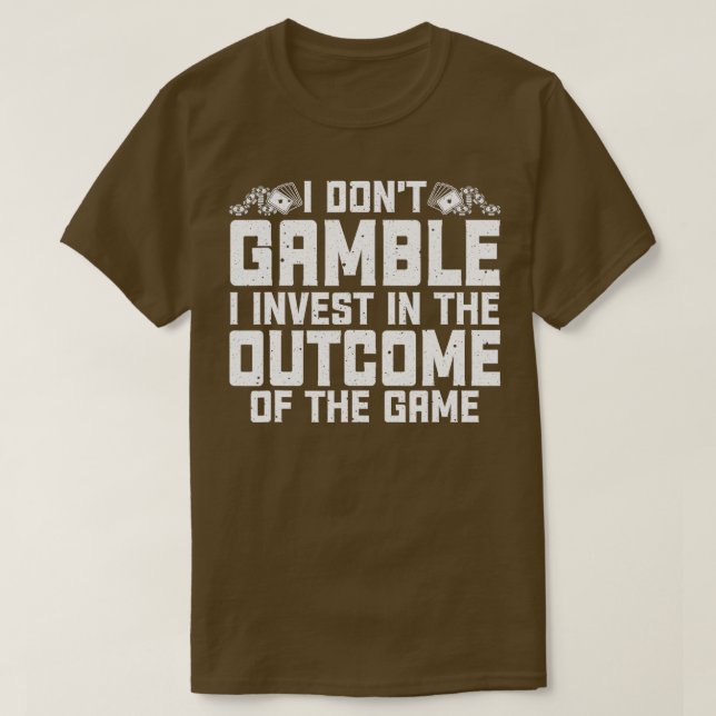T-shirt Amusant Jeux D'Art Pour Hommes Femmes Joueur Poker (Design devant)