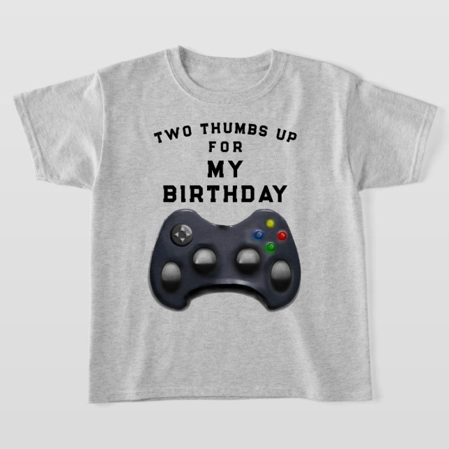 T-shirt Amusant Joueur Vidéo d'anniversaire (Poser)