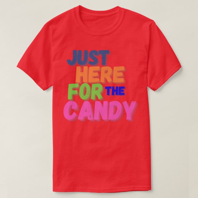T-shirt Amusant Juste ici pour le bonbon Halloween 2022 Tr (Design devant)