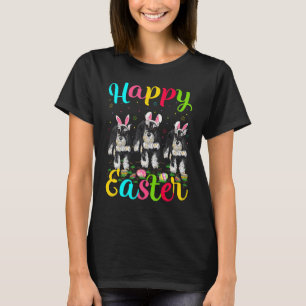 T-shirt Amusant lapin de lapin de Pâques Schnauzer Chien H