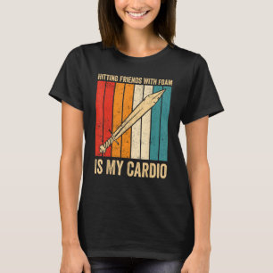 T-shirt Amusant Larp Larping Épée Touchant Les Amis Avec D