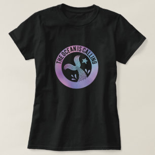 T-shirt Amusant, L'Océan Appelle Mermaid Galaxy