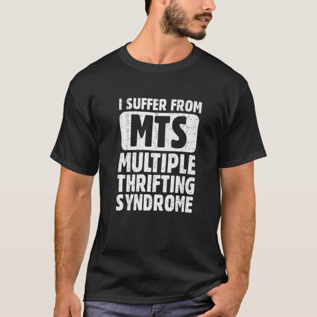T-shirt Amusant Louveur De Magasins Éthrift Thrift (Devant)