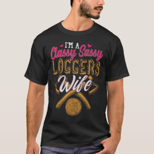 T-shirt Amusant Lumberjack Logger Femme Sarcasme Humour ca