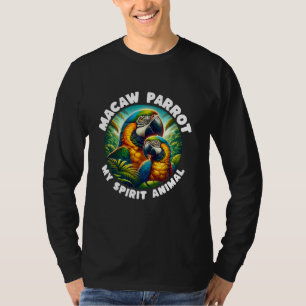 T-shirt Amusant Macaw Parrot Animal Macaw Parrot