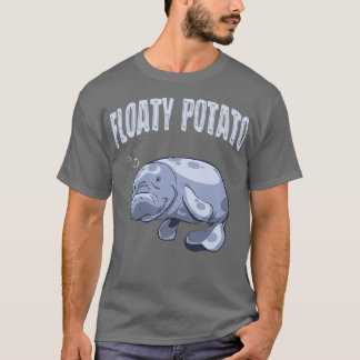 T-shirt Amusant Mana Animaux de la mer Flottant Potato Aqu