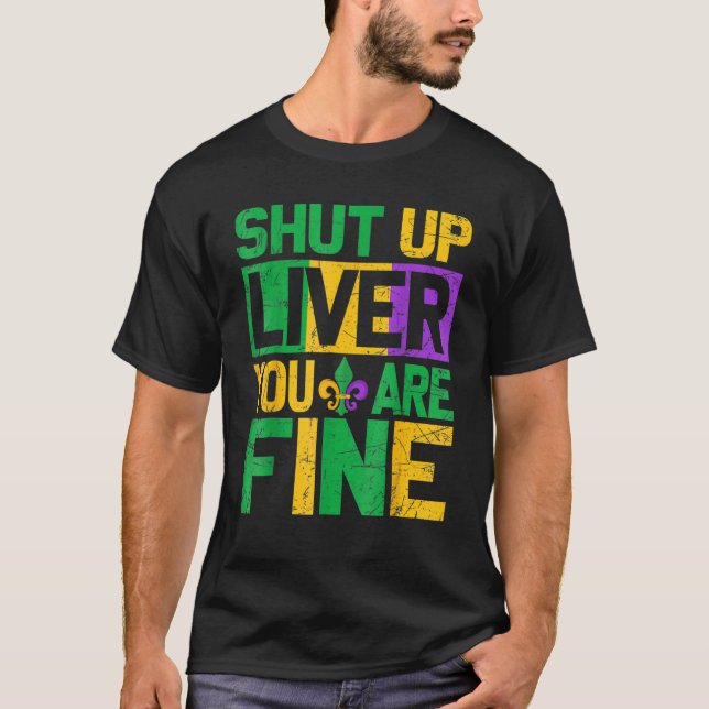 T-shirt Amusant Mardi Gras Parade Tenue Coupe Liver Vous (Devant)
