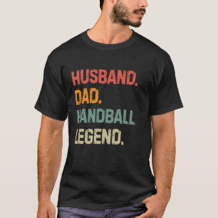 T-shirt Amusant mari de balle à main papa légende de handb