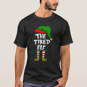 T-shirt Amusant Matching Famille Noël Le Fatigué Elf Swea