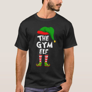 T-shirt Amusant Matching Famille Noël Le Gym Elf