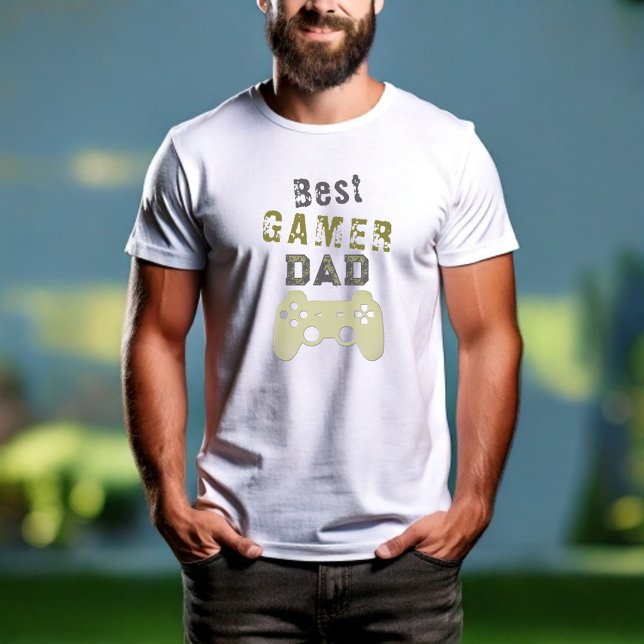 T-shirt Amusant meilleur gamer papa contrôleur père (Créateur téléchargé)