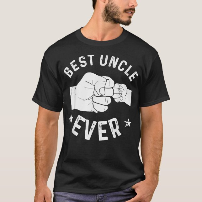 T-shirt Amusant meilleur oncle jamais bosse de poing (Devant)