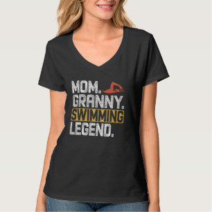 T-shirt Amusant Nager Maman Granny Légende Cool Granny