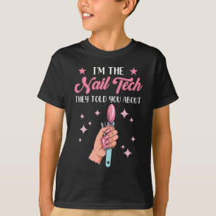 T-shirt Amusant Nail Tech Employé Coworker Manicure
