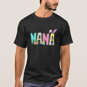 T-shirt Amusant Nana Bunny Ears Rabbit Famille de Pâques 