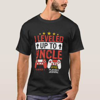 T-shirt Amusant Niveau Jusqu'À Oncle 2025 Promu À Oncle 2