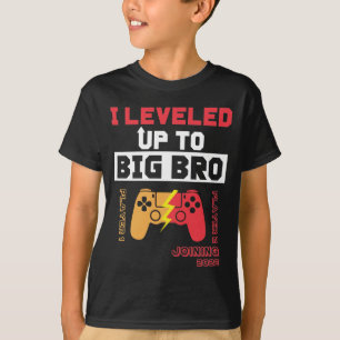 T-shirt Amusant nivelé jusqu'au grand frère 2022 Gamer B