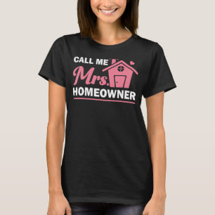 T-shirt Amusant Nouveau Propriétaire Art Femmes Maman Ména