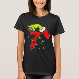 T-shirt Amusant Numéro 7 Noël 67 Six Sept Mème Xmas Hommes