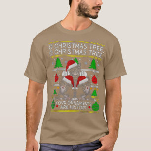 T-shirt Amusant O Arbre De Noël Vos Ornements Sont Histoir