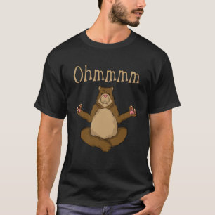 T-shirt Amusant Ohmmm Yoga Oear Zen Méditation Détention W