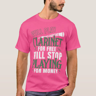T-shirt Amusant orchestre de fanfare Clarinetist