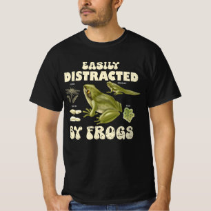 T-shirt Amusant Ourson De Grenouille Facilement Distrait P