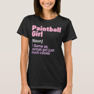 T-shirt Amusant Paintball fille définition Paintballing Lo