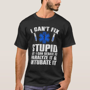 T-shirt Amusant Paramedic Design For Men Women EMT Paramed