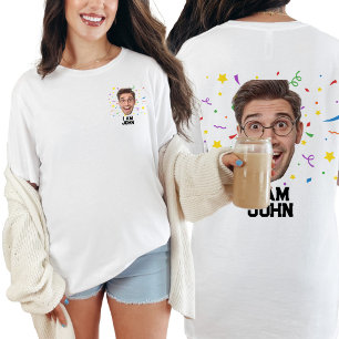 T-shirt Amusant Personnalisé Anniversaire Fête Photo perso
